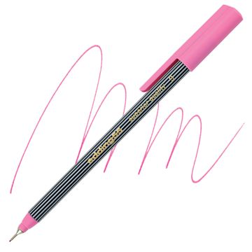 Open in modal - Edding 55 Fineliner Pen - Pink, 0.3mm pen and swatch