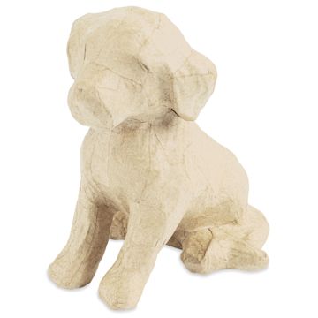 Open in modal - Decopatch Medium Paper Mache Animal - Puppy - right side, angled