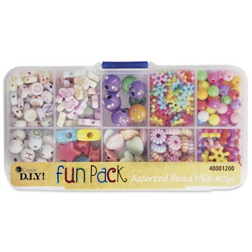 Open in modal - Cousin DIY Fun Pack Assorted Bead Mix Box - front of packaging