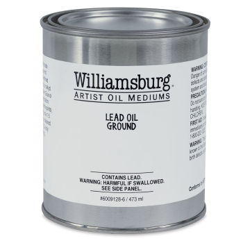 Williamsburg Lead Oil Ground - Front view of 16 oz can
