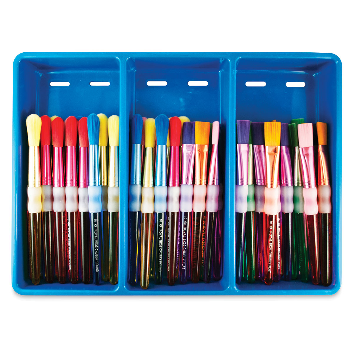 Kids Paint Brushes, W: 15 mm, 60 pc/ 1 pack [HOB-99552] - Packlinq