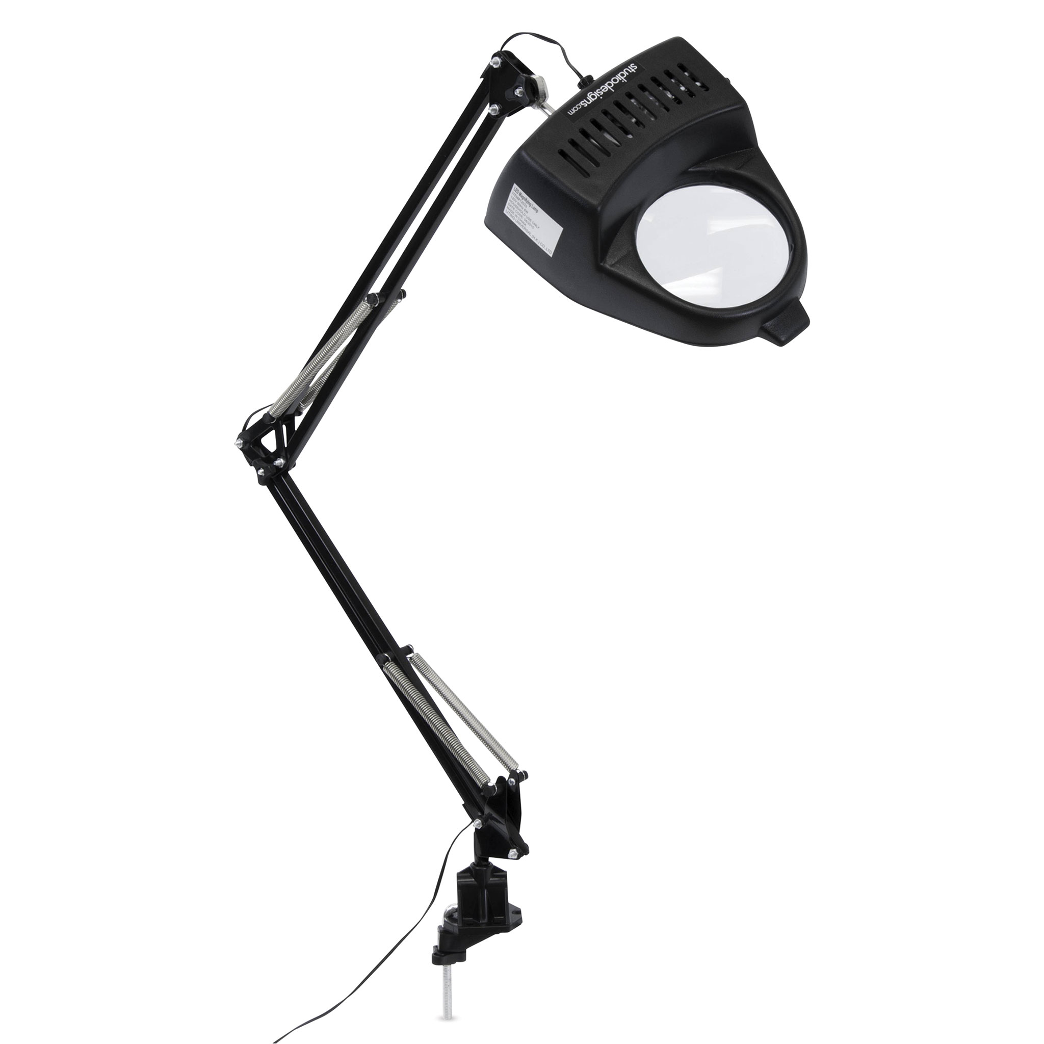 3 Diopter (1.75X Magnification) LED Magnifying Lamp with Clamp, 5 inch Lens + Flip Cover