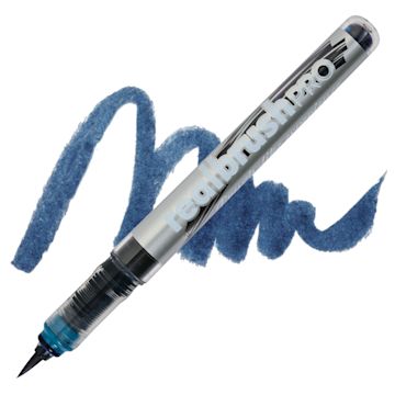Open in modal - Karin Realbrush Pro Marker - Sapphire Blue, swatch and marker