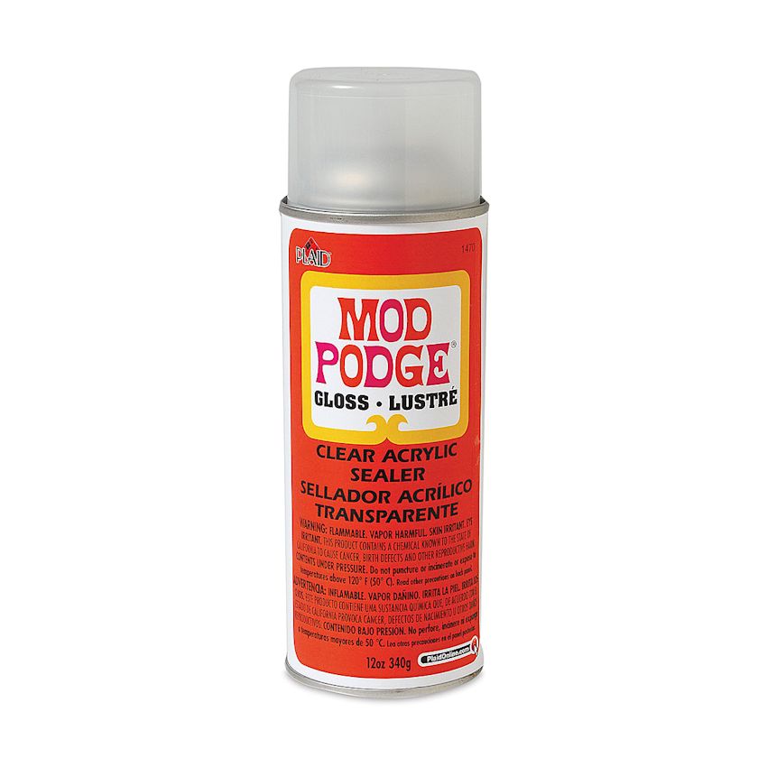 Plaid Mod Podge Clear Acrylic Sealer Gloss, 12 oz BLICK Art Materials