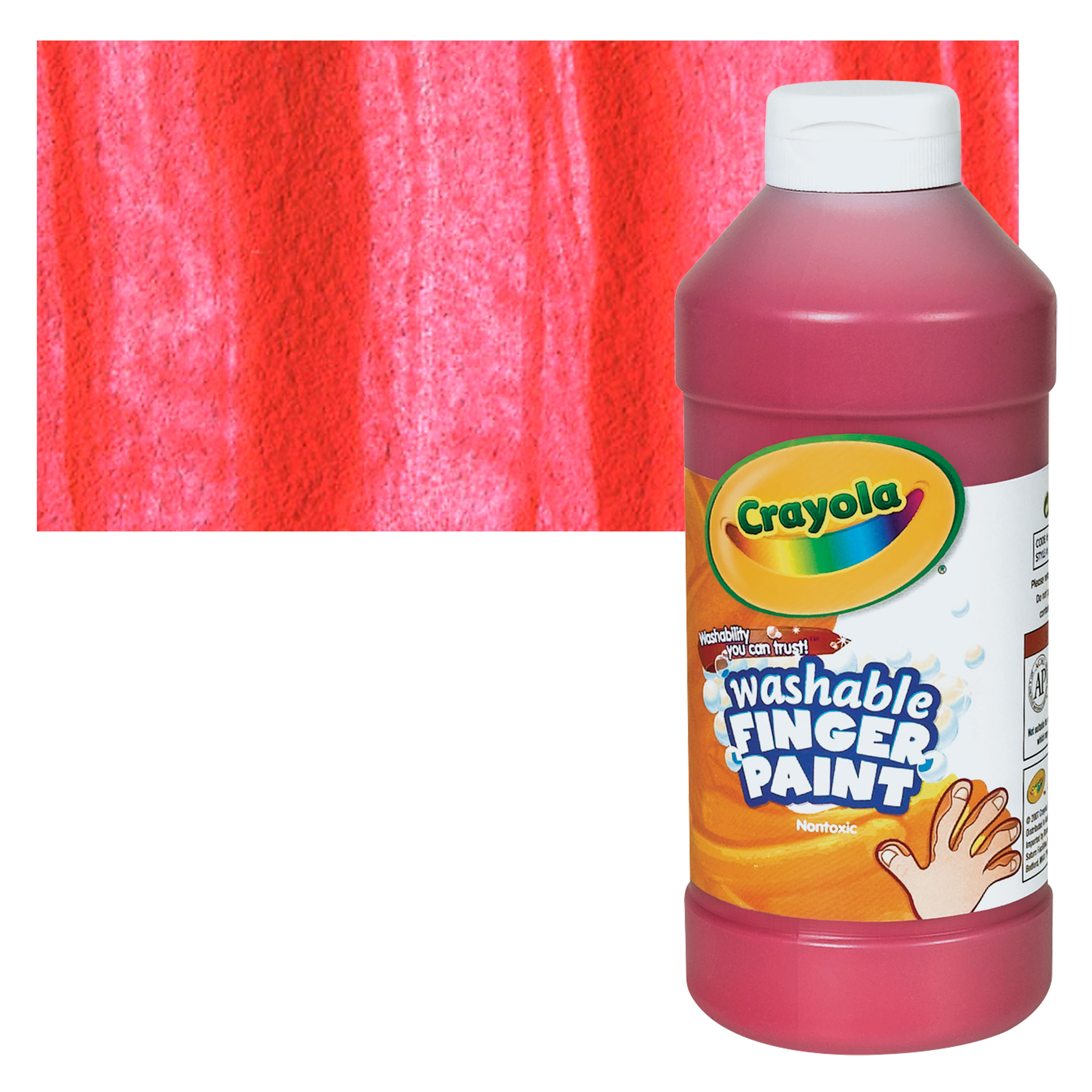 Colorations Washable Finger Paints, 16 Oz. - Set Of 8 Rich