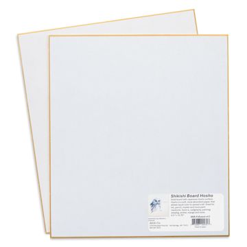 Open in modal - Aitoh Hosho Paper Shikishi Boards - 9-1/2" x 10-3/4", Pkg of 2, packaging label