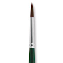 Silver Brush Ruby Satin Synthetic Brush - Round, Size 8, Short Handle