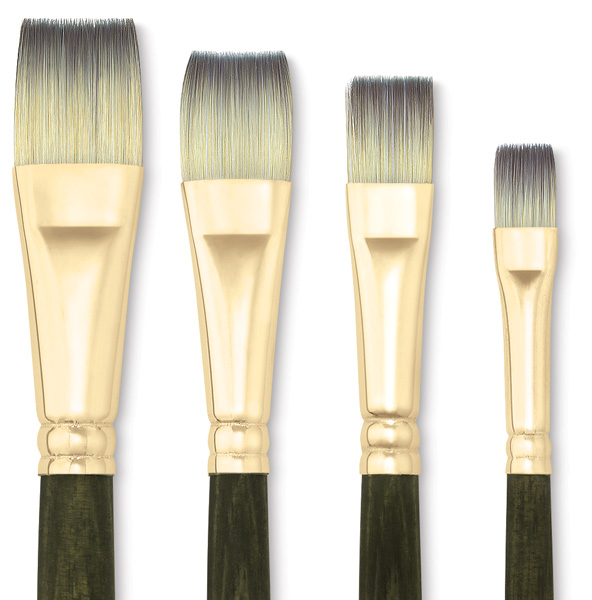 Princeton Umbria Synthetic Bristle Short Handle Acrylic Bright Brush 10