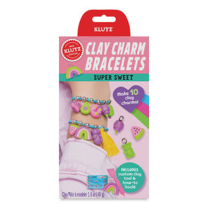 Klutz Clay Charm Bracelets, Super Sweet (front of packaging)