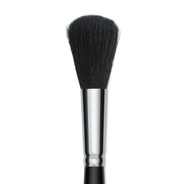 Silver Brush Black Goat Silver Mop Brush - Round, Size 16, Short Handle (close-up)