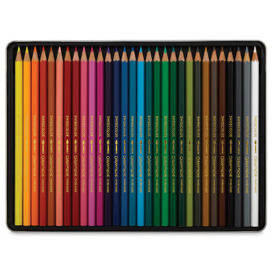 Caran d'Ache Swisscolor Water-Soluble Colored Pencils - Set of 30 (set contents)