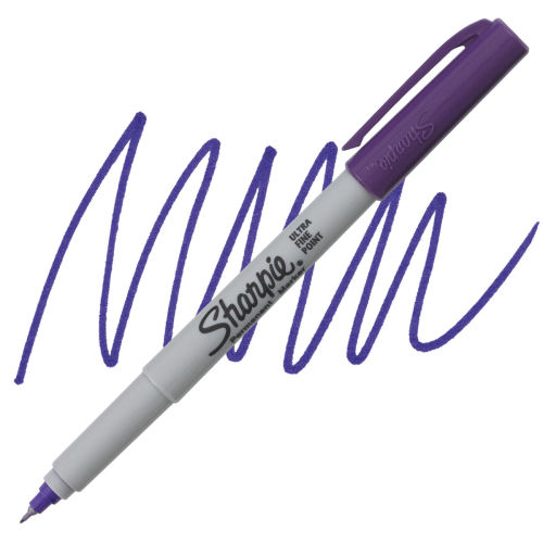 Sharpie Ultra-Fine Point Marker - Purple - Permanent Markers / Pens