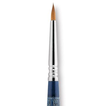 Open in modal - Escoda Optimo Kolinsky Sable Brush - Detailer Round, Short Handle, Size 4 close up