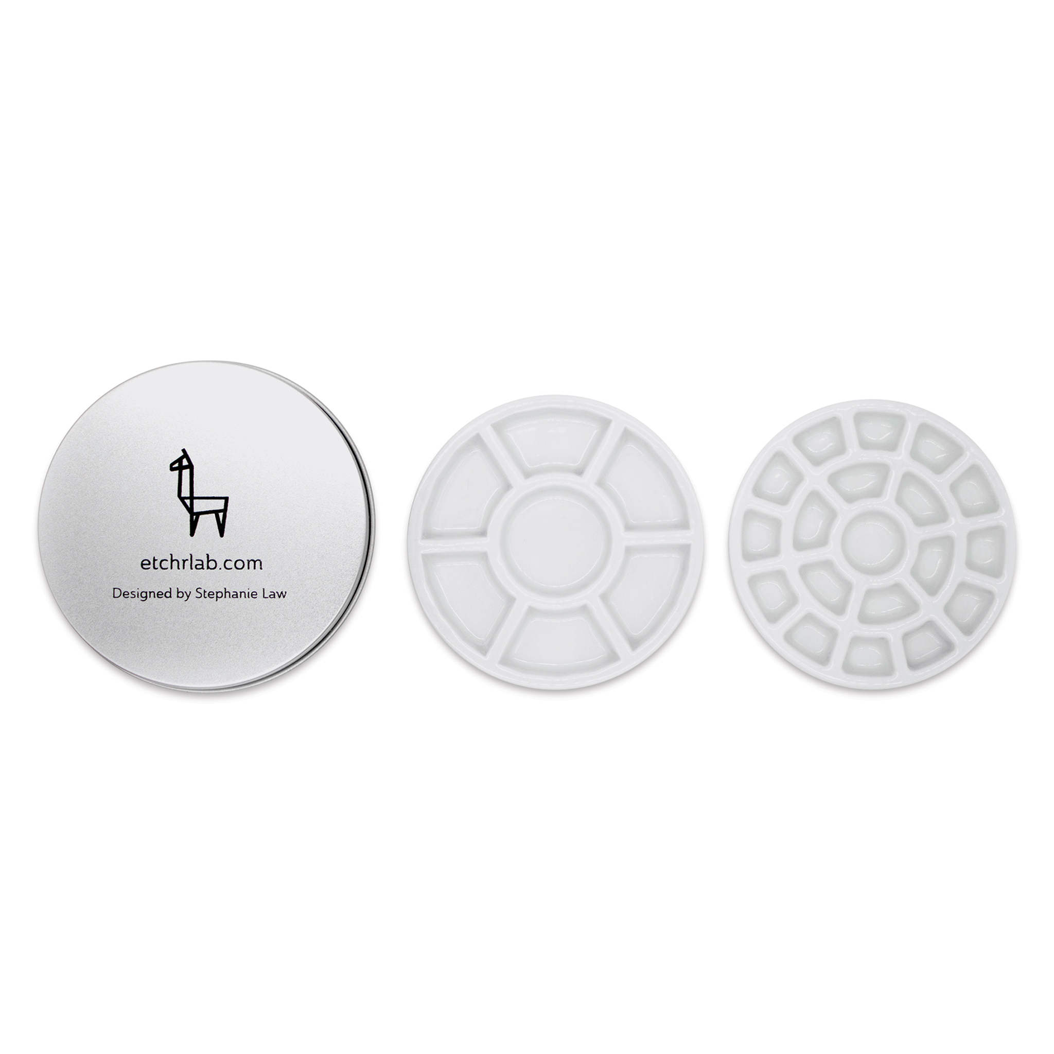 Etchr Lab Travel Mini Porcelain Palette, 37 Wells 