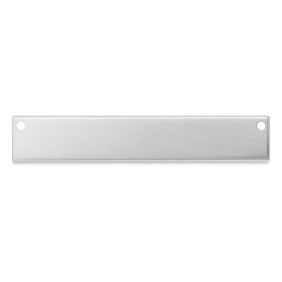 ImpressArt Stamping Blanks - Rectangle Blank w/ Holes, Aluminum, 1/4" x 1-1/2", Package of 24