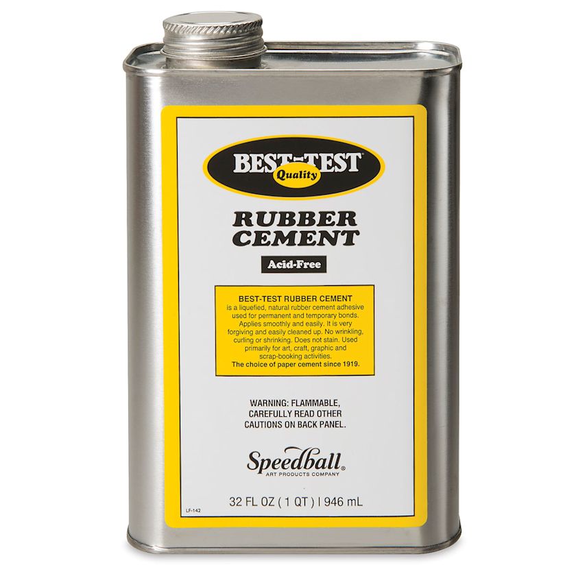 BestTest Rubber Cement 32 oz, Metal Can BLICK Art Materials
