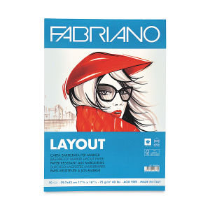 Fabriano Layout Marker Pad - 11-3/4" x 16-1/2", 70 Sheets