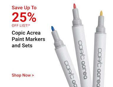 Save up to 25% off list! Copic Acrea Paint Markers and Sets. Shop now.