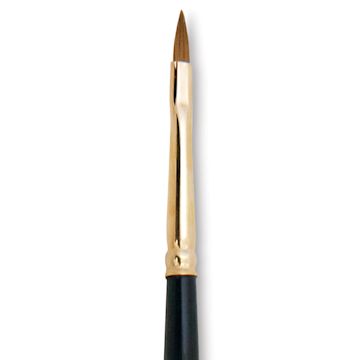 Open in modal - Silver Brush Renaissance Red Sable Brush - Cat's Tongue, Long Handle, Size 1 close up