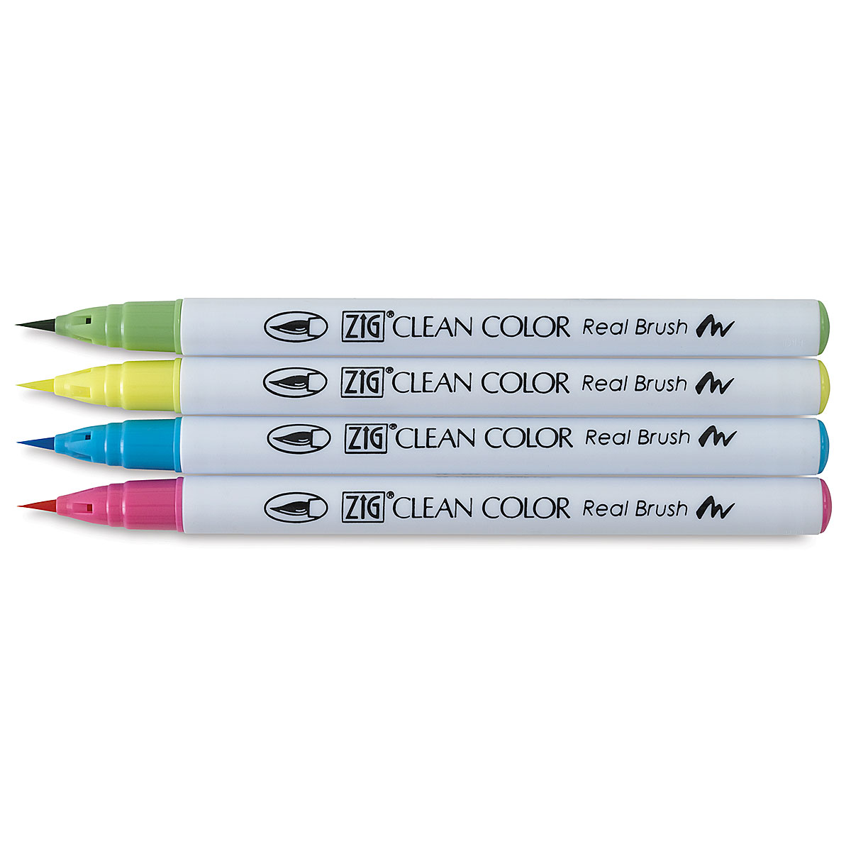 Kuretake Clean Color Real Brush Pen Set - Jewel Colors - John Neal Books