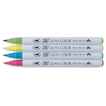 Open in modal - Zig Clean Color Real Brush Pen Set - Components of Pop Colors Set of 4 
