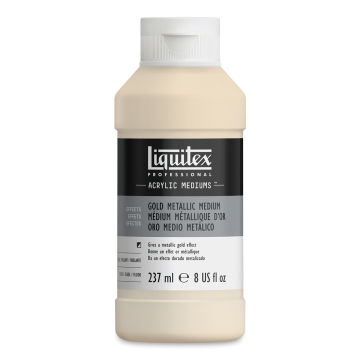 Liquitex Acrylic Effects Metallic Medium - Gold, 237 ml, Bottle