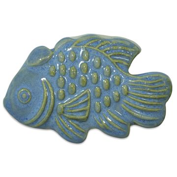 Open in modal - Spectrum Floating Glaze - Morning Glory - finished fish example
