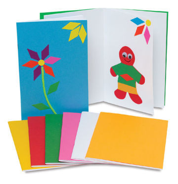 Hygloss Bright Books - Several Multicolored Books spread with 2 upright and decorated
