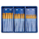 Royal Langnickel Scholastic Choice Class Pack - Golden Taklon Round Combo, Set of 72