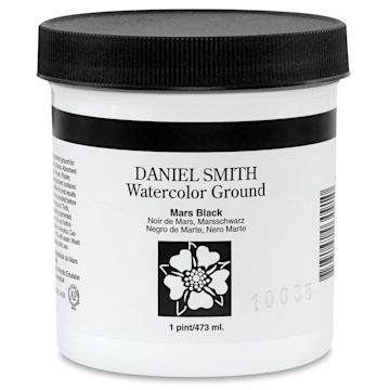 Open in modal - Daniel Smith Watercolor Ground - Front of 16 oz Mars Black Jar shown 
