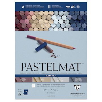 Open in modal - Clairefontaine Pastelmat Pad - Palette No. 4, 12 Sheets - front of pad