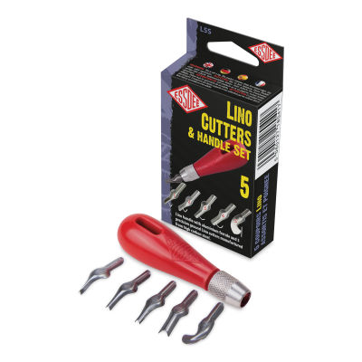 Essdee Lino Cutter Handle with 5 Blades (With package)