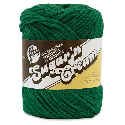 Lily Sugar N' Cream Yarn - 2.5 oz, 4-Ply, Dark Pine