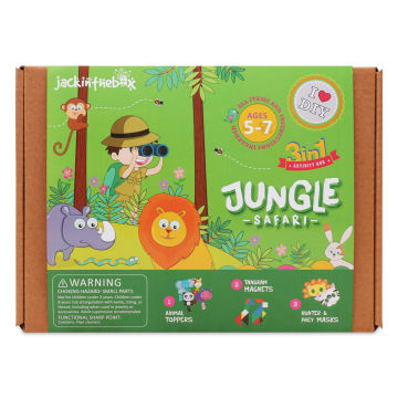 JackInTheBox 3-in-1 Activity Box Kit - Jungle Safari (front of box)