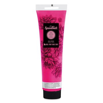 Open in modal - Speedball Water-Soluble Block Printing Ink- Fluorescent Magenta, 5 oz