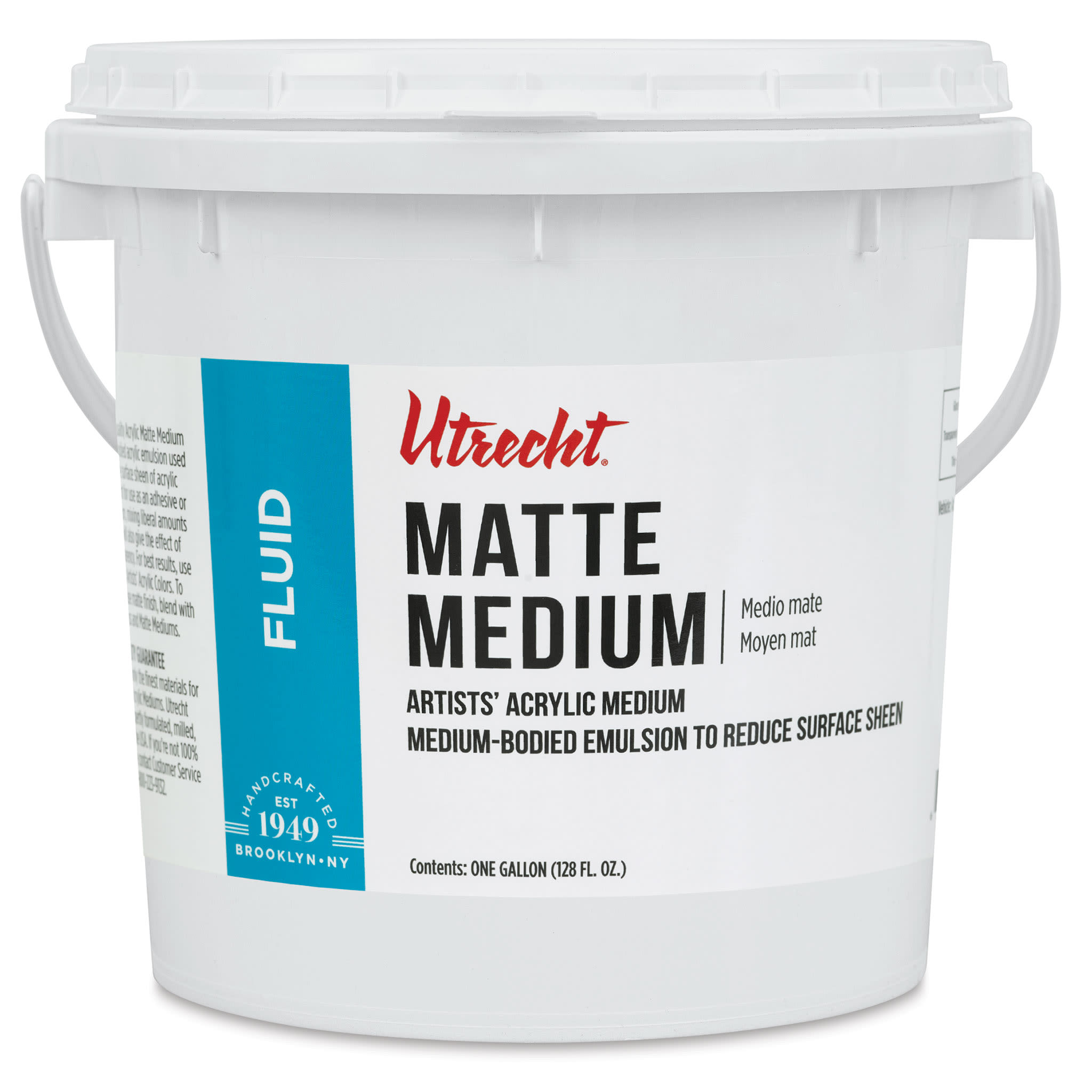 New look! Same formula - Utrecht Artists' Acrylic Fluid Medium - Matte Medium, 128 oz