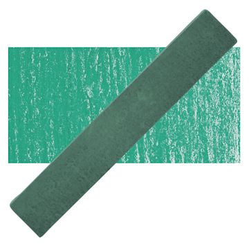 Open in modal - Holbein Artists' Soft Pastel - Viridian pastel and swatch