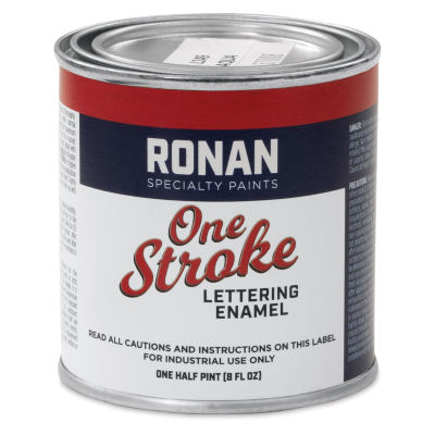 Ronan One Stroke Lettering Enamel - Aqua, Half Pint
