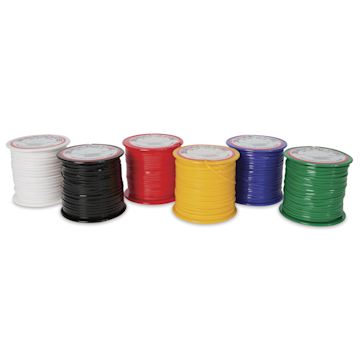 Open in modal - Pepperell Rexlace Plastic Lacing - Set of 6, Primary Colors, 300 yds