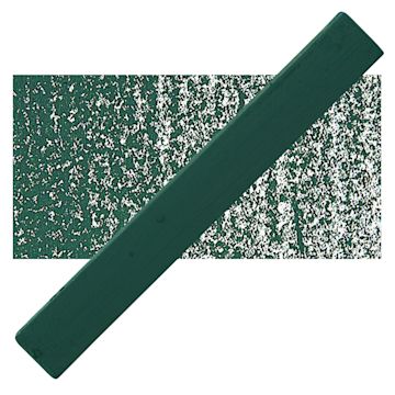 Open in modal - Holbein Artists’ Oil Pastel - Deep Green 1 oil pastel and swatch