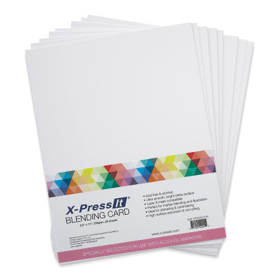 X-Press It Blending Cardstock - 8-1/2" x 11", Pkg of 25 Sheets