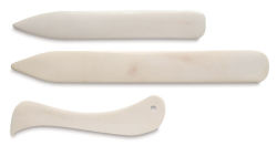 Lineco Bone Paper Folders - Small, Large and Scorer shown horizontally