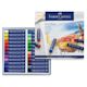 Faber-Castell Goldfaber Studio Oil Pastel Set - Package open showing tray of 24 colors