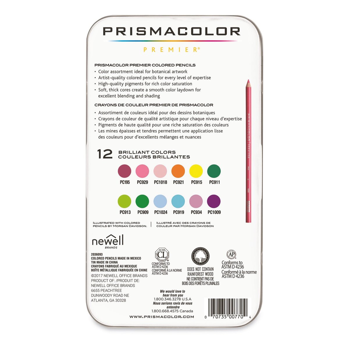 Prismacolor Premier 12pk Colored Pencils - Botanical Garden