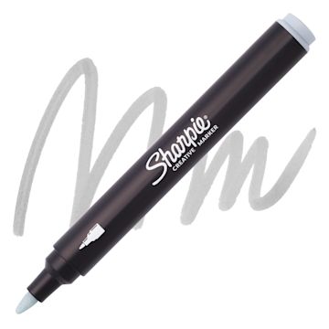 Open in modal - Sharpie Creative Acrylic Marker - Bullet Tip, Cool Gray - Marker and Swatch