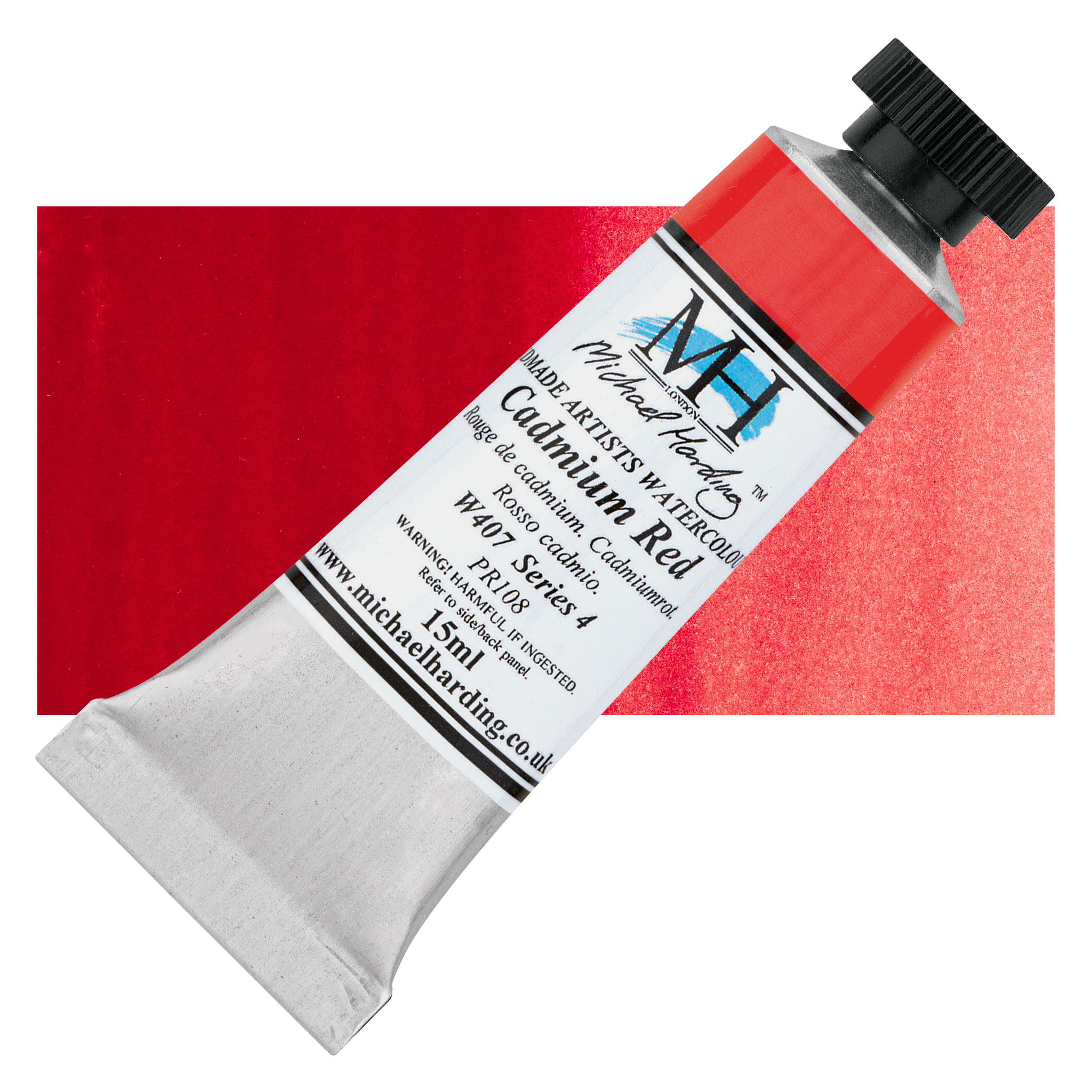Michael Harding Artists Watercolor Cadmium Red, 15 ml Utrecht Art