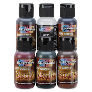 Open in modal - Createx Illustration Color Set - Bloodline Type B+, Set of 6, 1 oz