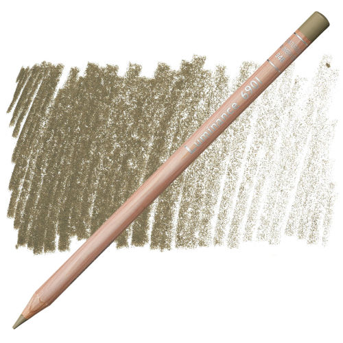 Caran d'Ache Luminance Colored Pencil - Raw Umber 50%