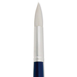 Silver Brush Bristlon Stiff White Synthetic Brush - Round, Size 12 (close-up)