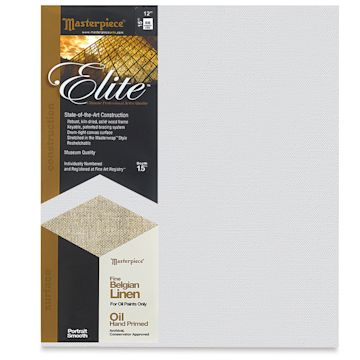 Open in modal - Masterpiece Elite Portrait Smooth Canvas - 12" x 15", Oil Primed